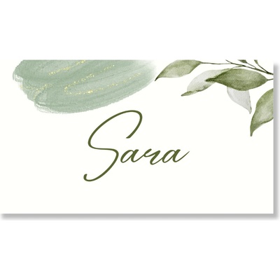 Personal Personal Jmenovka na stůl - Green & Gold Zvolte množství: od 11 ks do 30 ks – Zboží Dáma