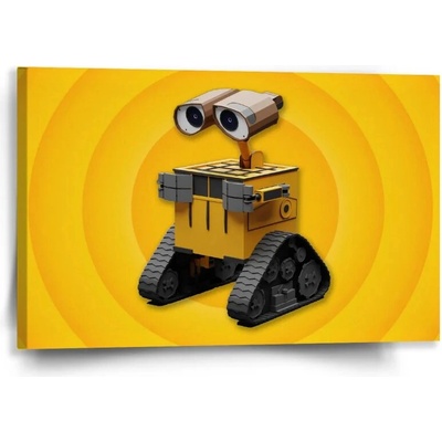 Sablio Obraz Wall-E robot Žltý - 60x40 cm
