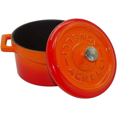 Pentole Agnelli ЧУГУНЕНА ТЕНДЖЕРА slow-cook 24cm 4, 5l ОРАН (srp10424o)