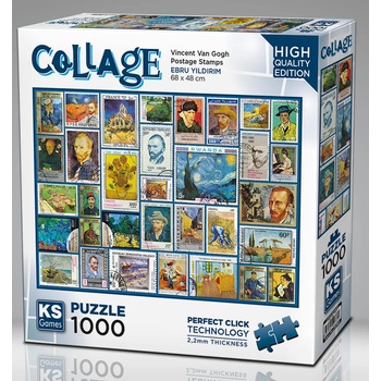 KS Games - Puzzle Postage Stamps - Gogh - 1 000 piese