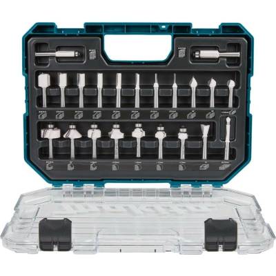 Makita D-74778 Sada fréz pre ponorné a jednoručné frézky 8 mm, 22 ks, v plastovom kufríku