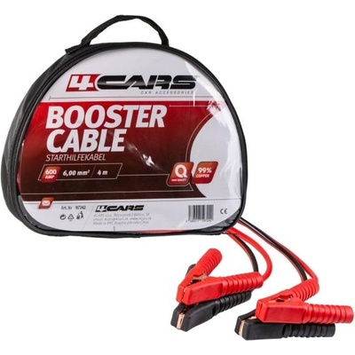 4CARS Štartovací kábel 600AMP, 6.0MM2, 4M (680)