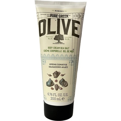 Korres Pure Greek Olive Sea Salt Body Milk hydratační tělové mléko s vůní mořské soli 200 ml