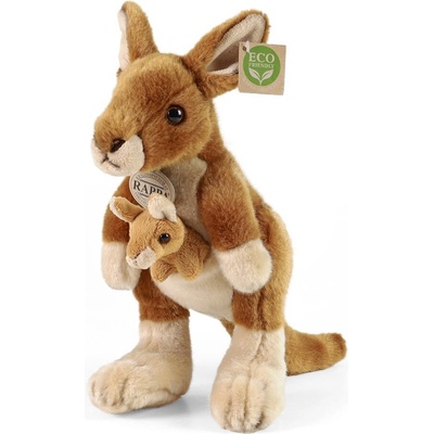 Eco-Friendly Rappa ový klokan s mládětem 27 cm