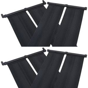 vidaXL Соларни панели за нагряване на басейн, 4 бр, 80x310 см (3079662)