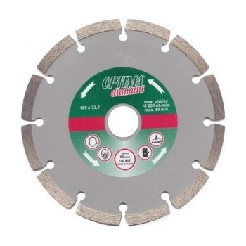 Optima Kotouč diamantový řezný segmentový 115 x 22,2 mm TD115