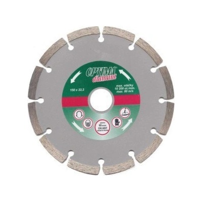 Optima Kotouč diamantový řezný segmentový 115 x 22,2 mm TD115