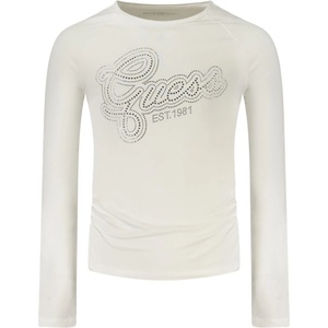 Guess jeans Детска блуза с дълги ръкави guess jeans, Размер 12a, Цвят Бяло (j6yi10k3713_big011)