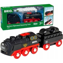Brio World Parná lokomotíva s vodnou nádržou na batérie