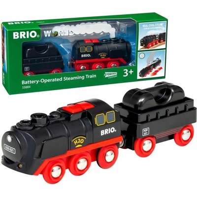 Brio World Parná lokomotíva s vodnou nádržou na batérie