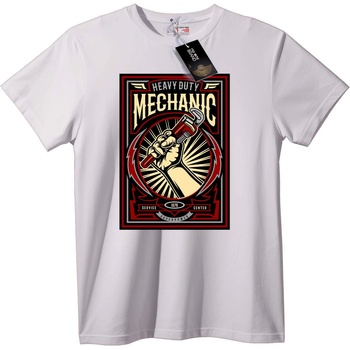 NOONEBRAND Тениска Издръжлив механик - M, White