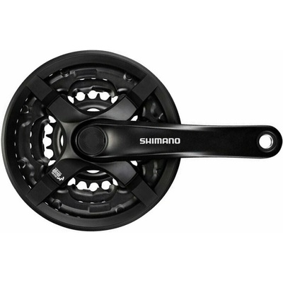 Kliky SHIMANO Tourney FC-TY501-L 175mm 48-38-28 zubů, černé s krytem