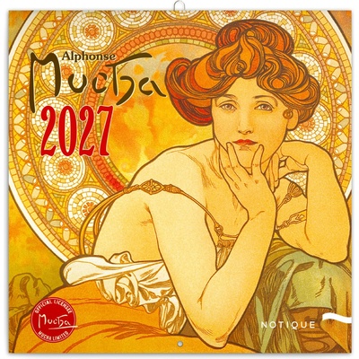 NOTIQUE Poznámkový Alfons Mucha 20 x 20 cm 2027