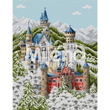 Milena Style Замък в планината - гоблен със схема