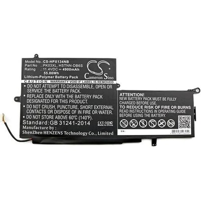 Cameron Sino Батерия за лаптоп HP HSTNN-DB6S PK03XL for Spectre Pro X360, 11, 4V 4900mAh CAMERON SINO (CS-HPX134NB)