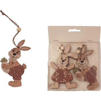 Zajac na zavesenie, 4 ks D4041-18