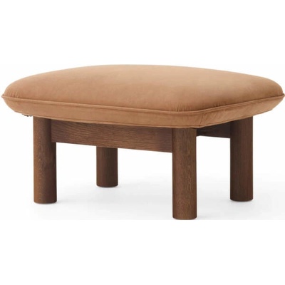 Audo Copenhagen Ottoman Brasilia, Dunes Camel/dark stained oak
