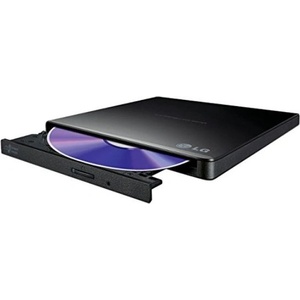 LG Оптично устройство Hitachi-LG GP57EB40 Ultra Slim External DVD-RW, Super Multi, Double Layer, TV connectivity, Black (GP57EB40.AHLE10B) - Allstore