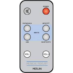 съвместим Musical Fidelity MERLIN - съвместимо дистанционно управление на марката General (MERLIN) Дистанционно