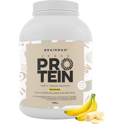 BrainMax Vegan protein, 1000 g Аромат: Банан