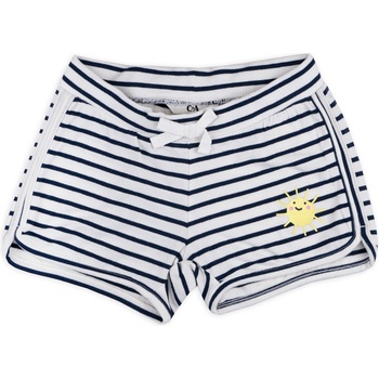 C&A dívčí pruhované kraťasy se sluníčkem