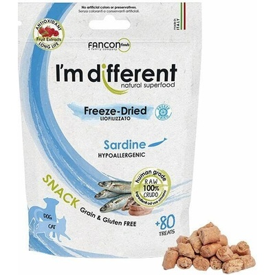 I´M DIFFERRENT SNACK sardinky mrazem sušený pamlsek 40 g