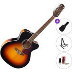 Takamine GJ72CE-12 Standard SET Brown Sunburst 12-струнна електро-акустична китара