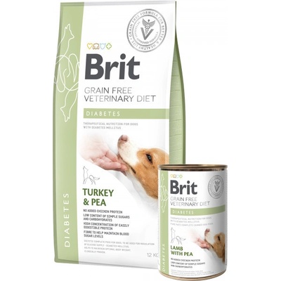 Brit Veterinary Diet Dog Diabetes Turkey & Pea 4 kg