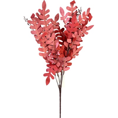 Dekorativní větvička 55 cm červená