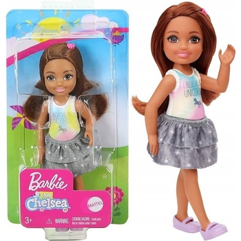 Barbie Club Chelsea Mini Girl Brunette Doll I Believe In Unicorns