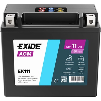 Exide Start-Stop Auxiliary EK111 11Ah 150A