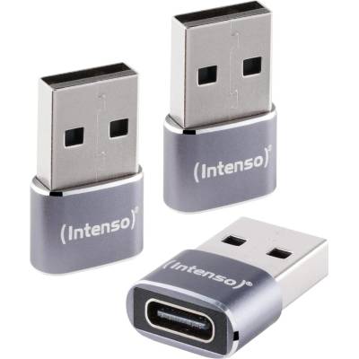 Intenso USB адаптер Intenso C480A, сив (комплект от 3 броя) 7600013 (7600013)