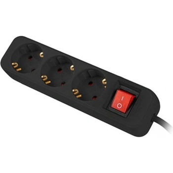 Lanberg 3 Plug 1,5 m Switch (PS1-03F-0150-BK)
