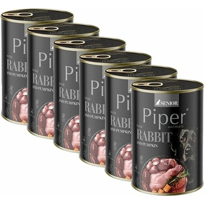 Piper Senior s králikom a tekvicou 6 x 400 g