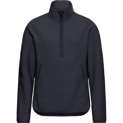 Jack Wolfskin Дамски поларен пуловер Jack Wolfskin Women's Lite Curl Halfzip Fleece jumper - Dark Navy (105-7188-0112)
