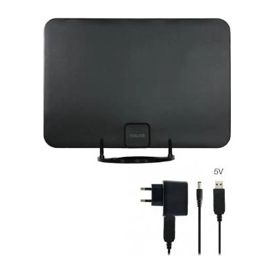 EVOLVEO Xany 2A, 230/5 V, активна вътрешна антена FM/DAB+/DVB-T2, филтър LTE, 4G, 5G