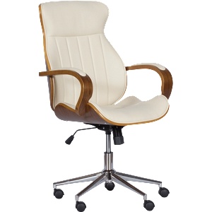 Carmen Президентски офис стол Carmen 6402 - орех-крем (3520059_1) - xmall