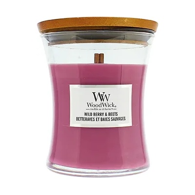 WoodWick Wild Berry & Beets ароматна свещ с дървен фитил 275 гр