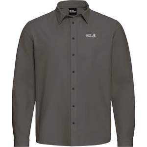 Jack Wolfskin Мъжка риза с копчета Jack Wolfskin Prelight Suncool L/S Shirt - Flint (033-3069-0111)