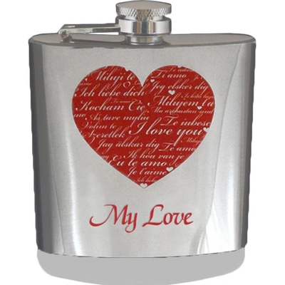Ploskačka nerez My Love 180 ml