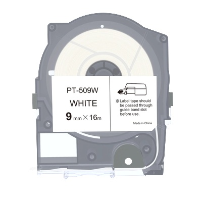 PRO-MAX Max LM-509W, 9mm x 16m, бял съвместима лента (LM-TP509W)