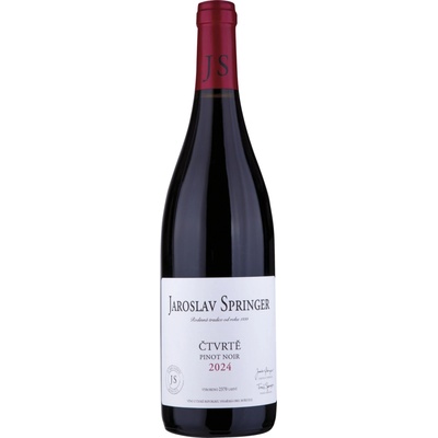Jaroslav Springer Pinot Noir "Čtvrtě" (klon 715), 2024 0,75 l (čistá fľaša)