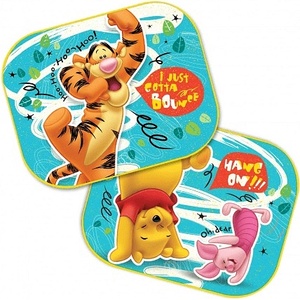 FreeOn Сенници за кола Freeon - 2 броя, 44 х 35 сm, Winnie the Pooh (93050)