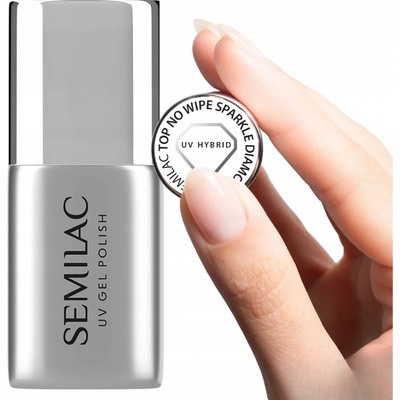 Semilac gél lak Top coat Sparkle Diamond bezvýpotkový 7 ml