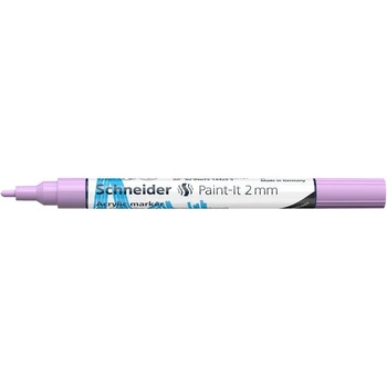 Schneider Декоративен маркер, акрилен, 2 мм, SCHNEIDER "Paint-It 310", пастелно лилав 120128 (120128)