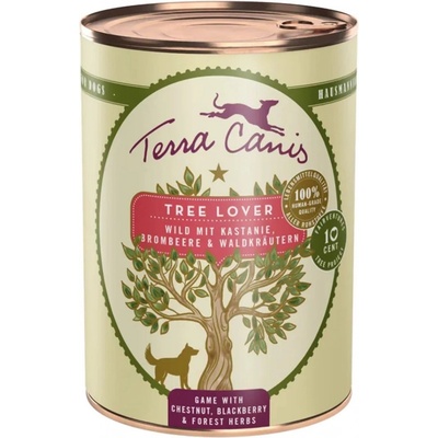 Terra Canis Tree Lover zvěřina s jedlými kaštany ostružinami a lesními bylinami 12 x 400 g