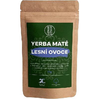 BrainMax Pure Organic Yerba Maté lesné ovocie 1000 g