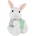 Studio Pets Плюшена играчка Studio Pets - Зайче с цветна блузка Бунбун, 16 cm (6540)