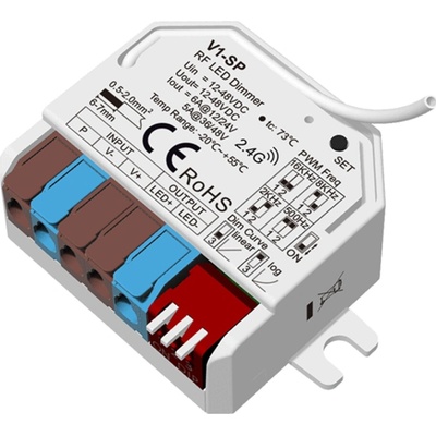LEDprodukt LED prijímač MINI V1-SP RF 2,4GHz 6A
