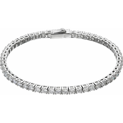 PAVONA Strieborný tenisový náramok ALEX 13M00004 moissanite